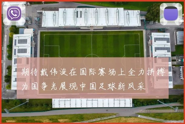 期待戴伟浚在国际赛场上全力拼搏为国争光展现中国足球新风采
