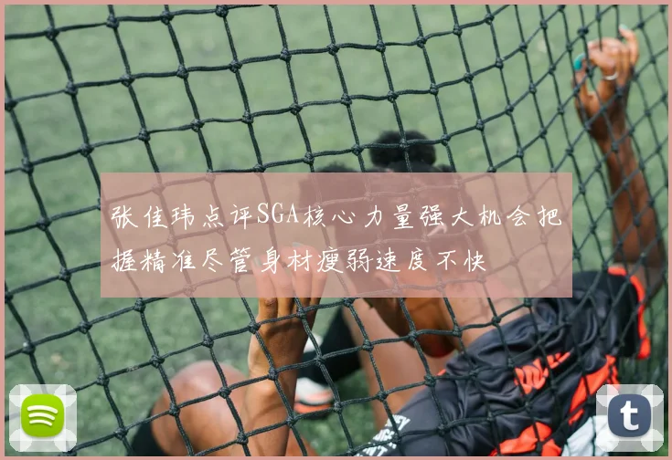张佳玮点评SGA核心力量强大机会把握精准尽管身材瘦弱速度不快